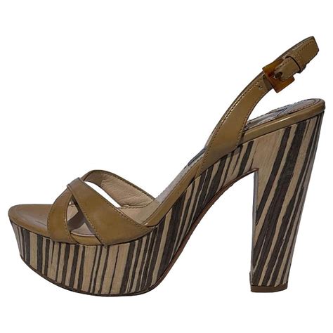 sandali legno prada|prada sandals for sale.